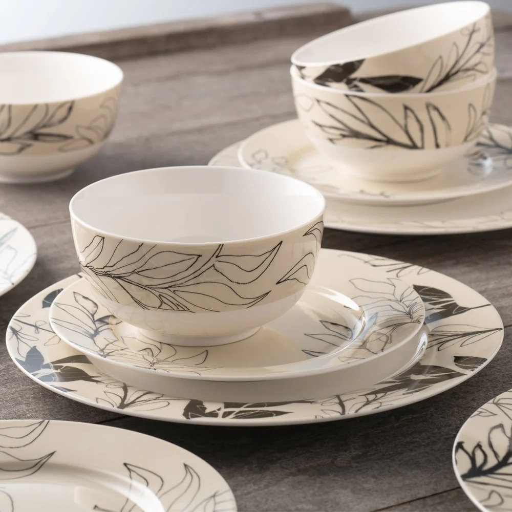 Aynsley Minimal Flora Cereal Bowls Set of 4 - Image 2