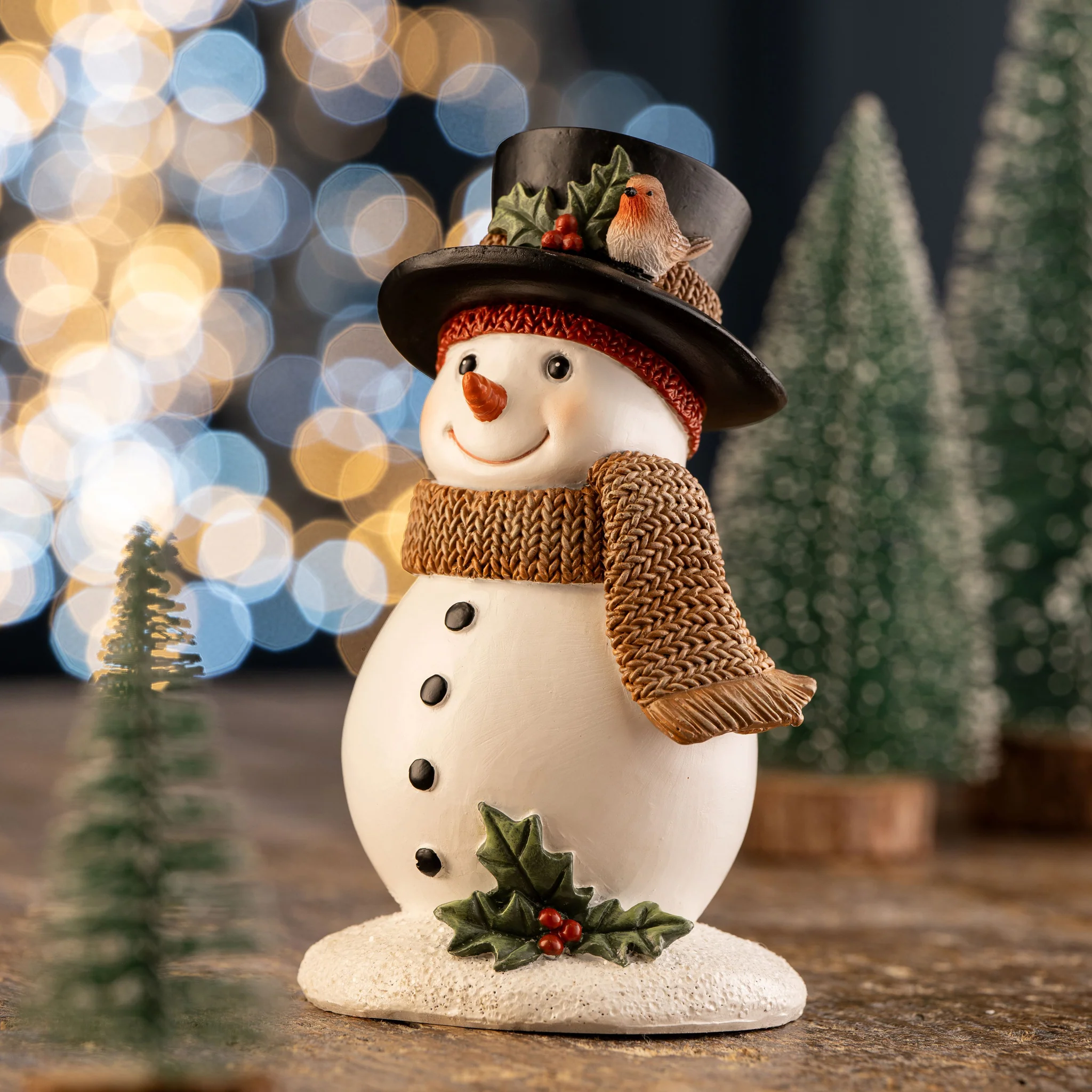 Aynsley Snowman & Robin Figurine - Image 2
