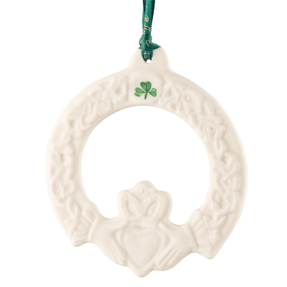 Belleek Classic Claddagh Friendship Ornament - Image 2