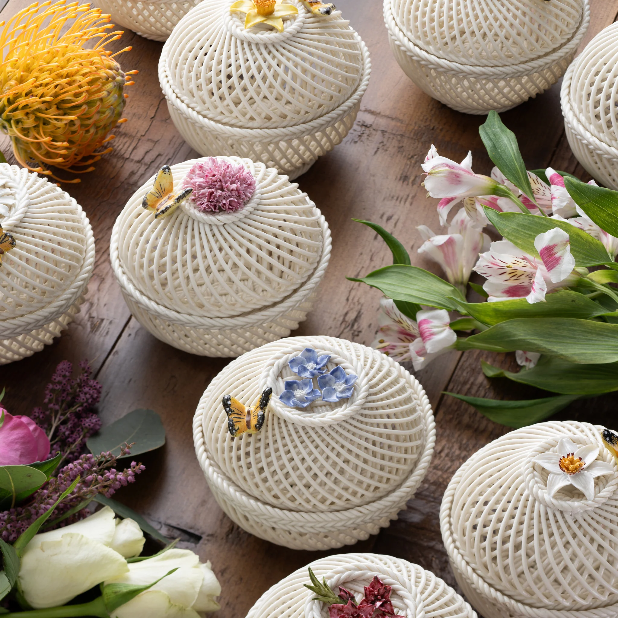 Belleek Classic Flowers of the Month July - Delphinium - Image 3