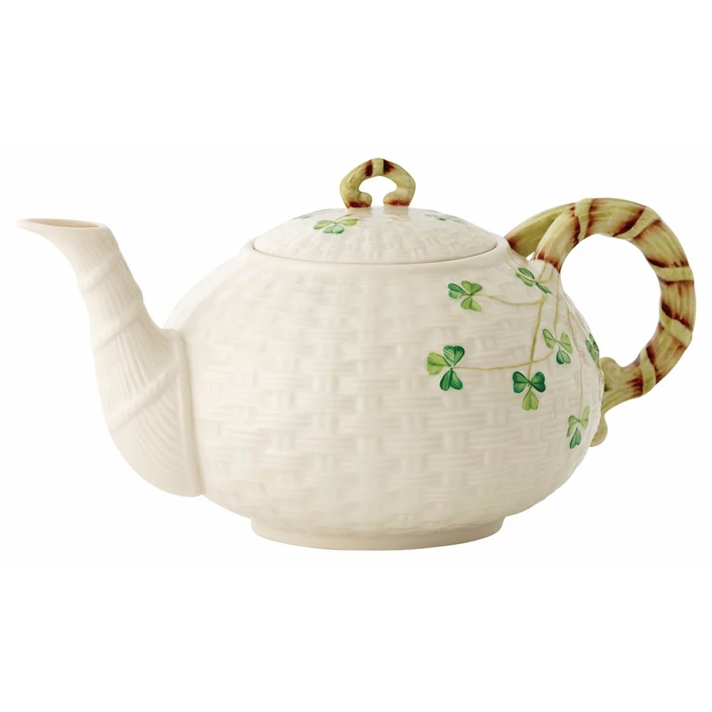 Belleek Classic Shamrock Irish Tea Set - Image 3