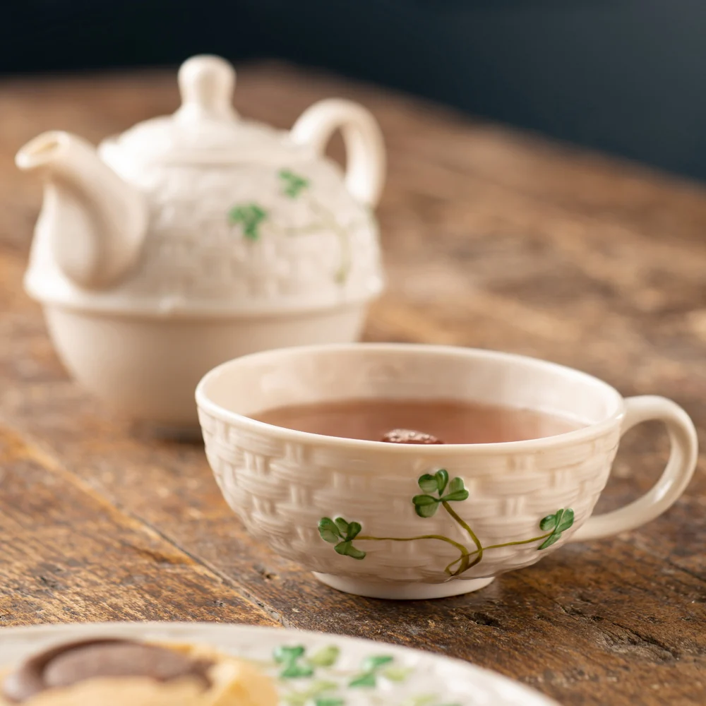 Belleek Classic Shamrock Tea for One - Image 2