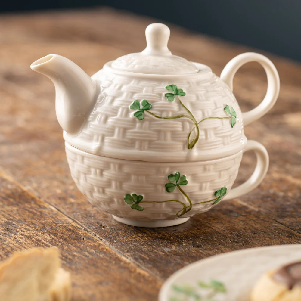Belleek Classic Shamrock Tea for One - Image 3