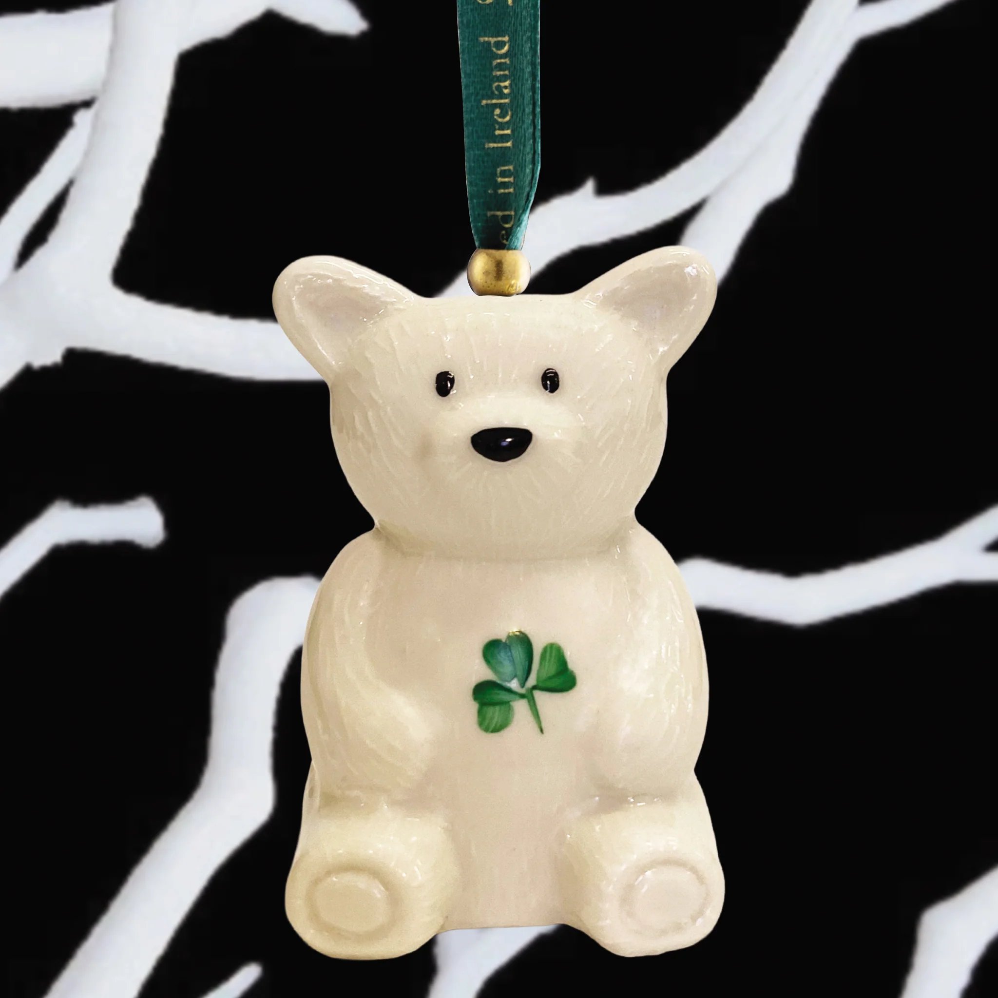 Belleek Classic Teddy Ornament - Image 3