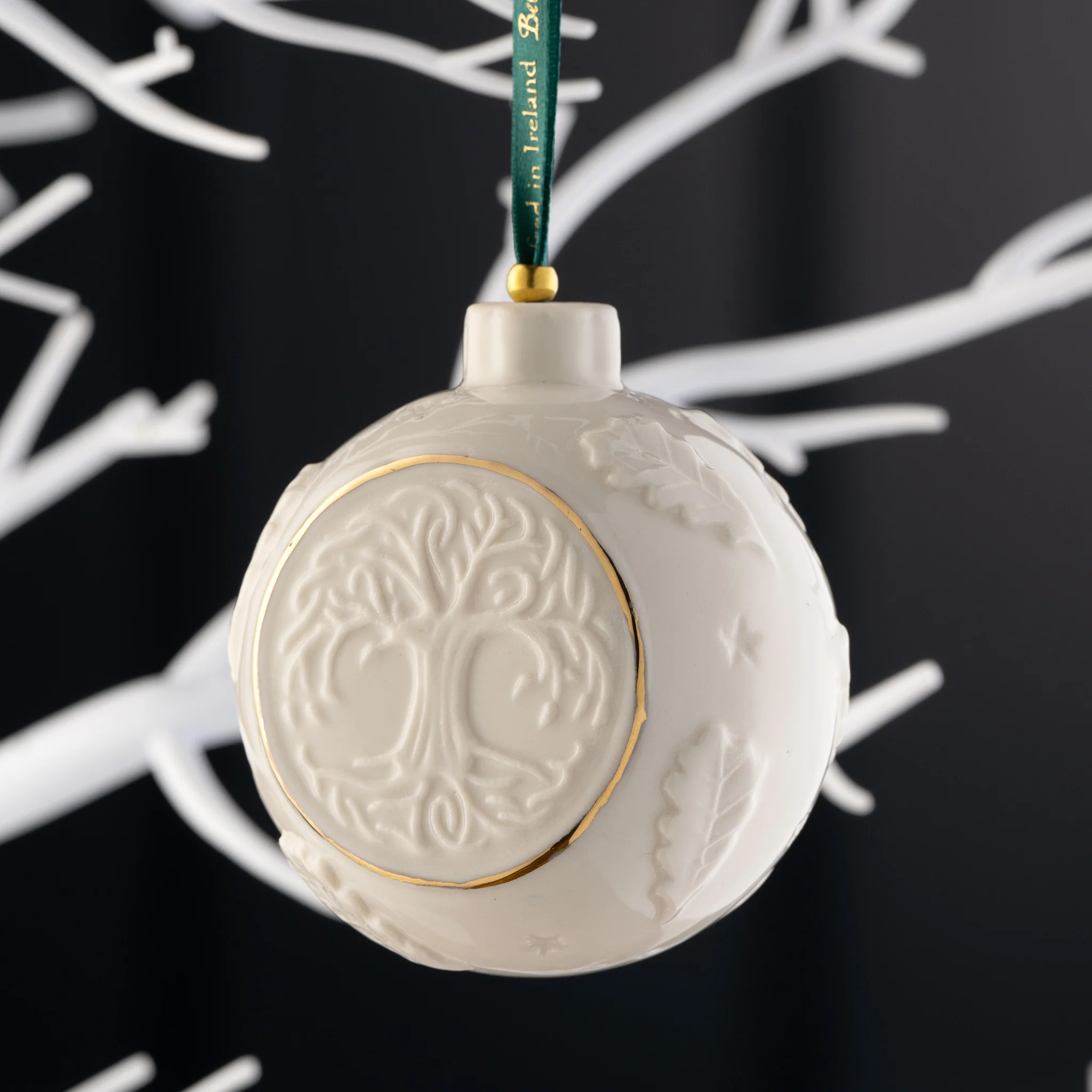 Belleek Classic Tree of Life Bauble - Image 3