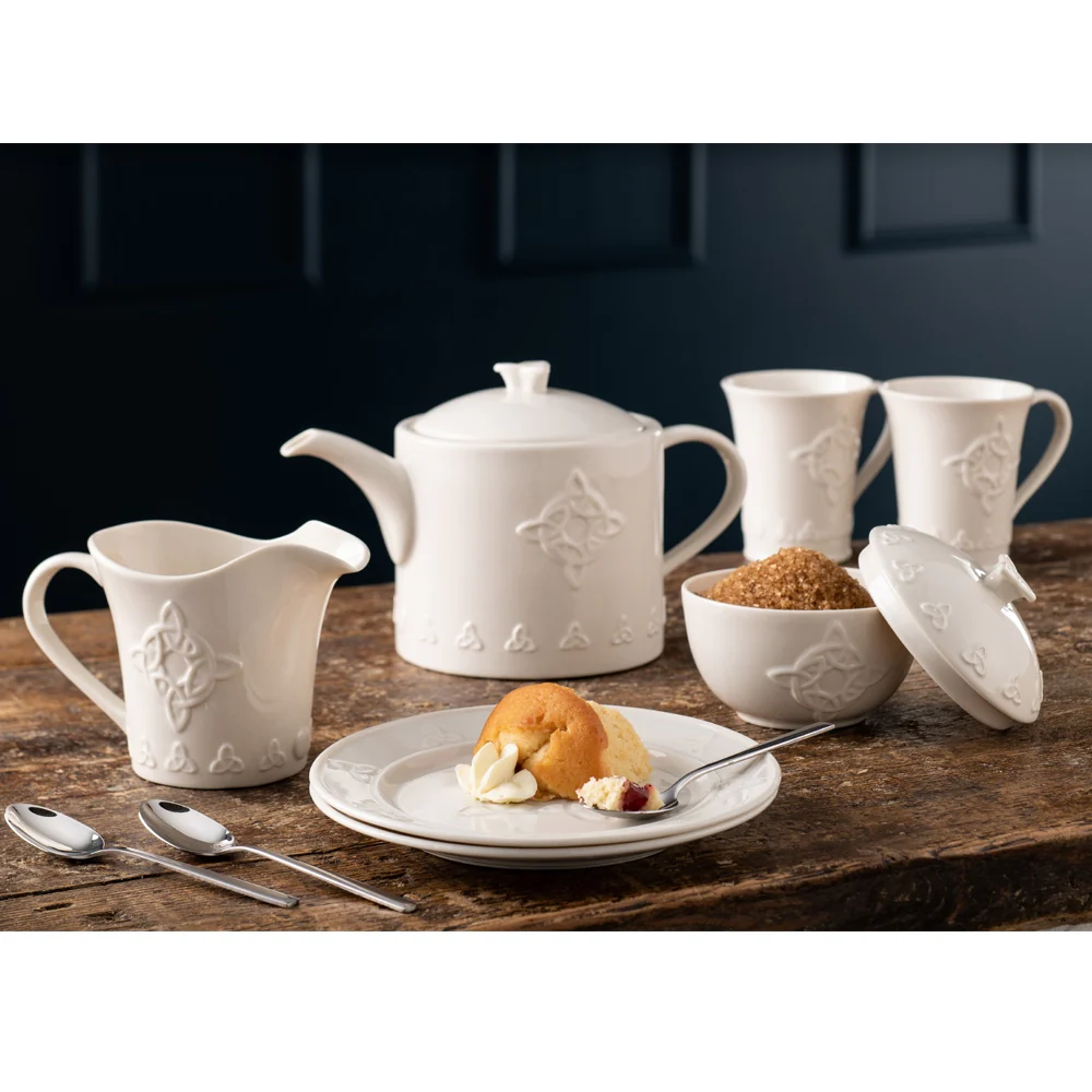 Belleek Classic Trinity Knot Cream Jug - Image 2