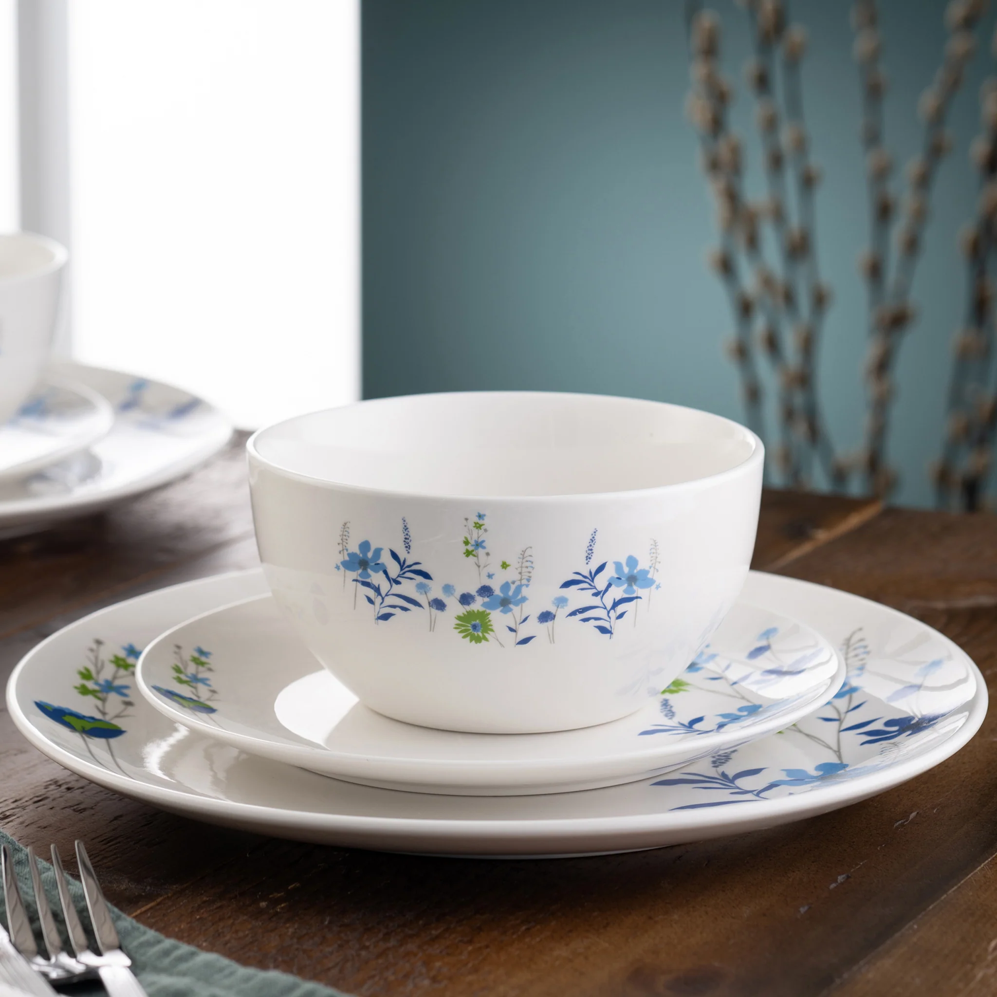 Belleek Living Indigo Bloom 12 Piece Set - Image 3