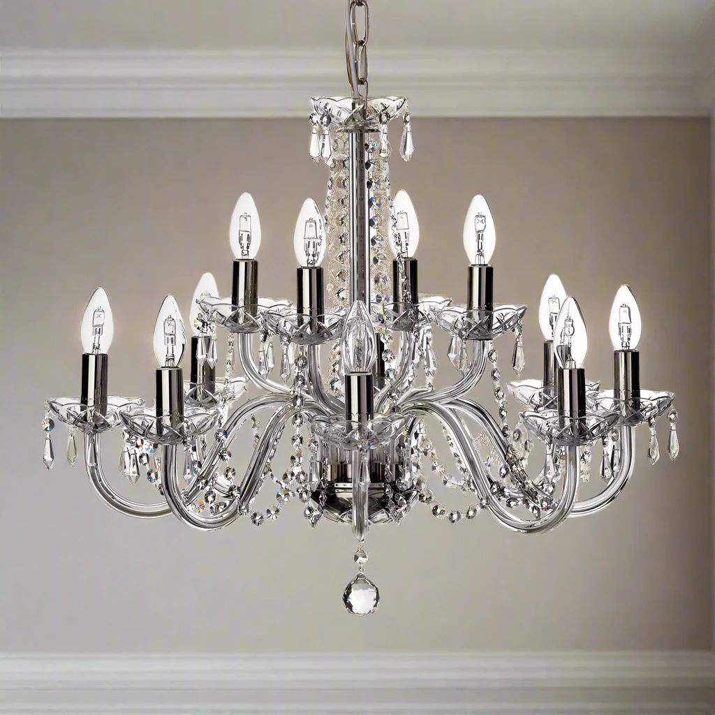 Galway Crystal Cashel 12 Arm Chandelier - Image 2