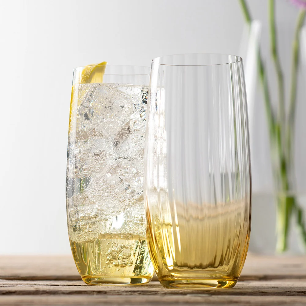 Galway Crystal Erne Hiball Set of 2 in Amber - Image 2