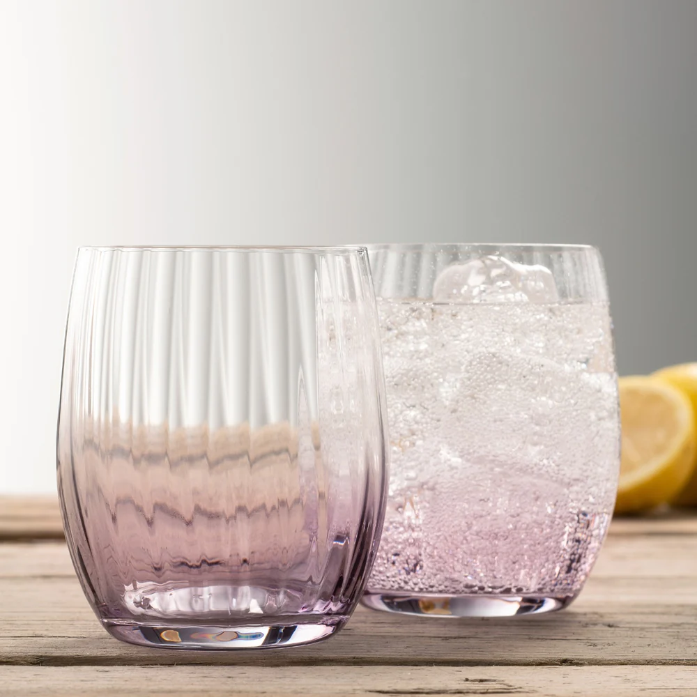 Galway Crystal Erne Tumbler Set of 2 in Amethyst - Image 2