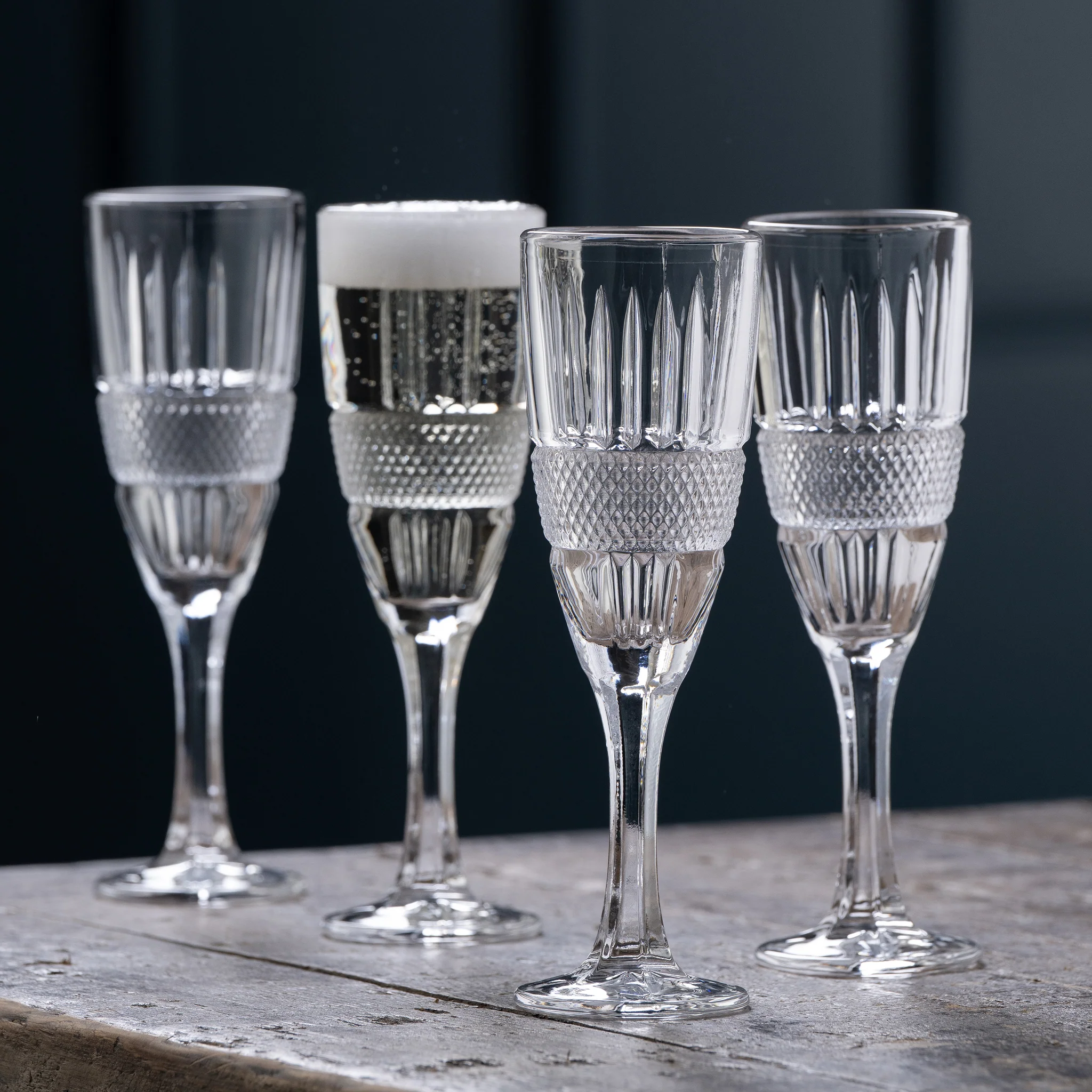 Galway Crystal Eyre Flute Set of 4 - Image 3