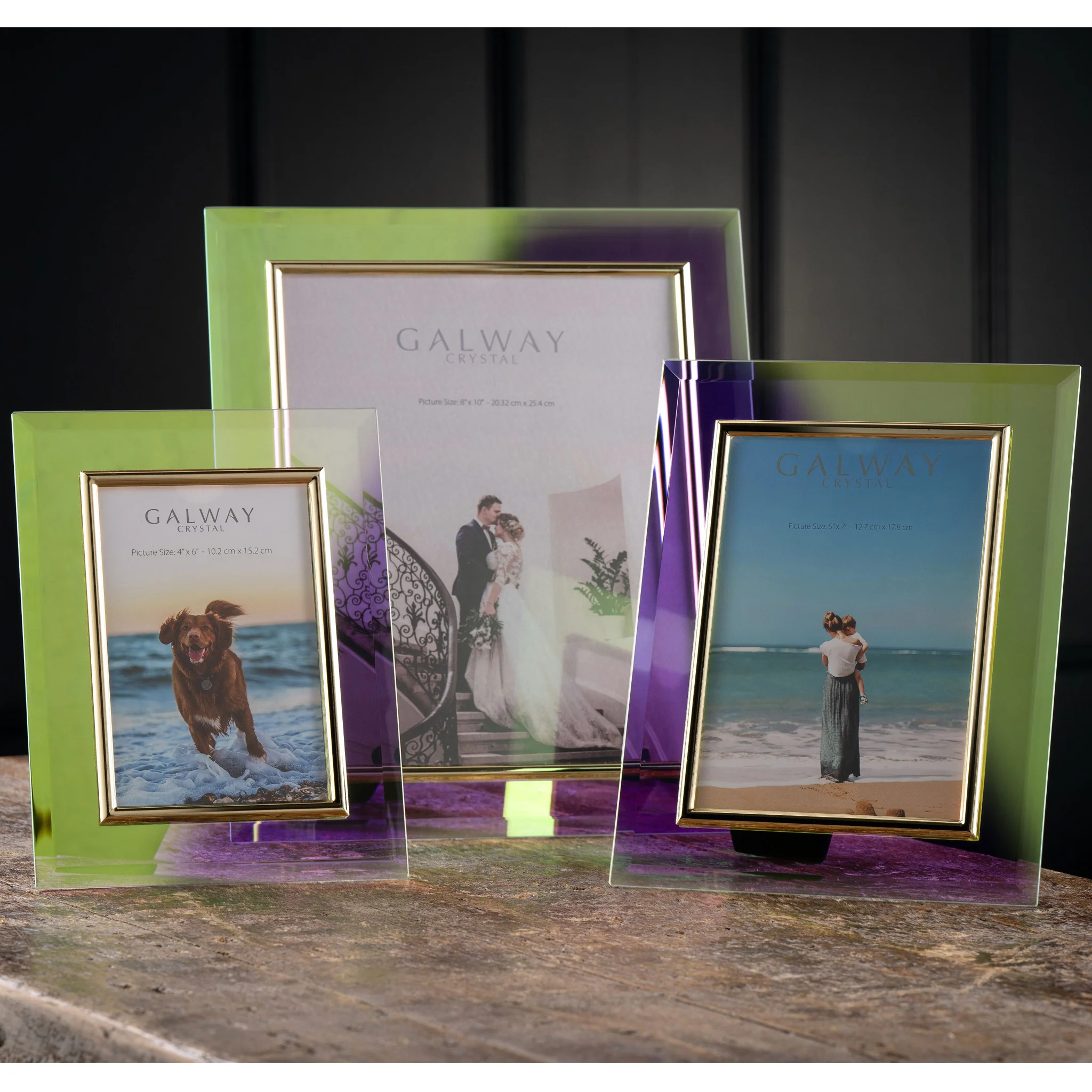 Galway Crystal Lustre Glass 5 x 7 Frame - Image 2