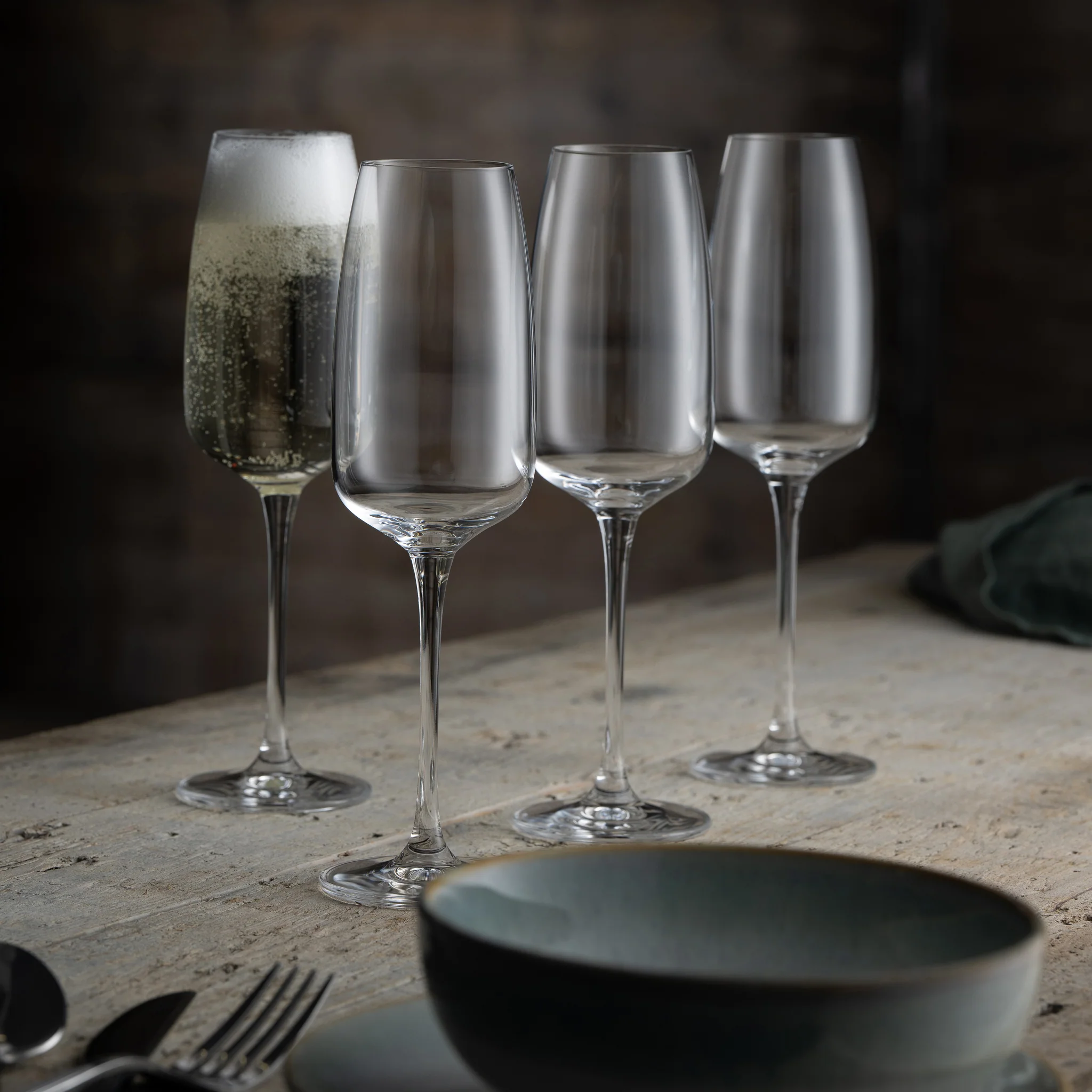 Galway Crystal Tivoli Flute Set of 4 - Image 3