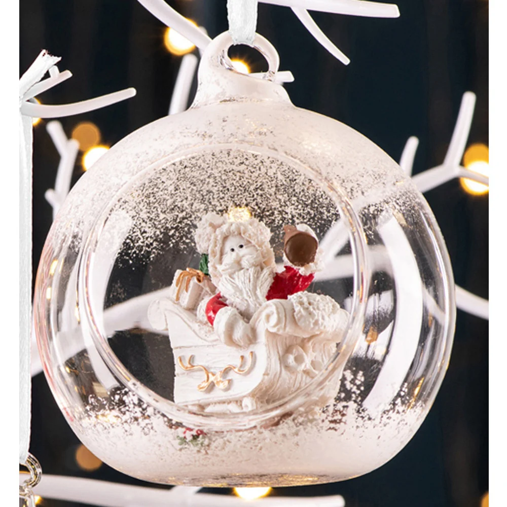 Galway Living Santa's Sleigh  Hanging Bauble Ornament - Image 2