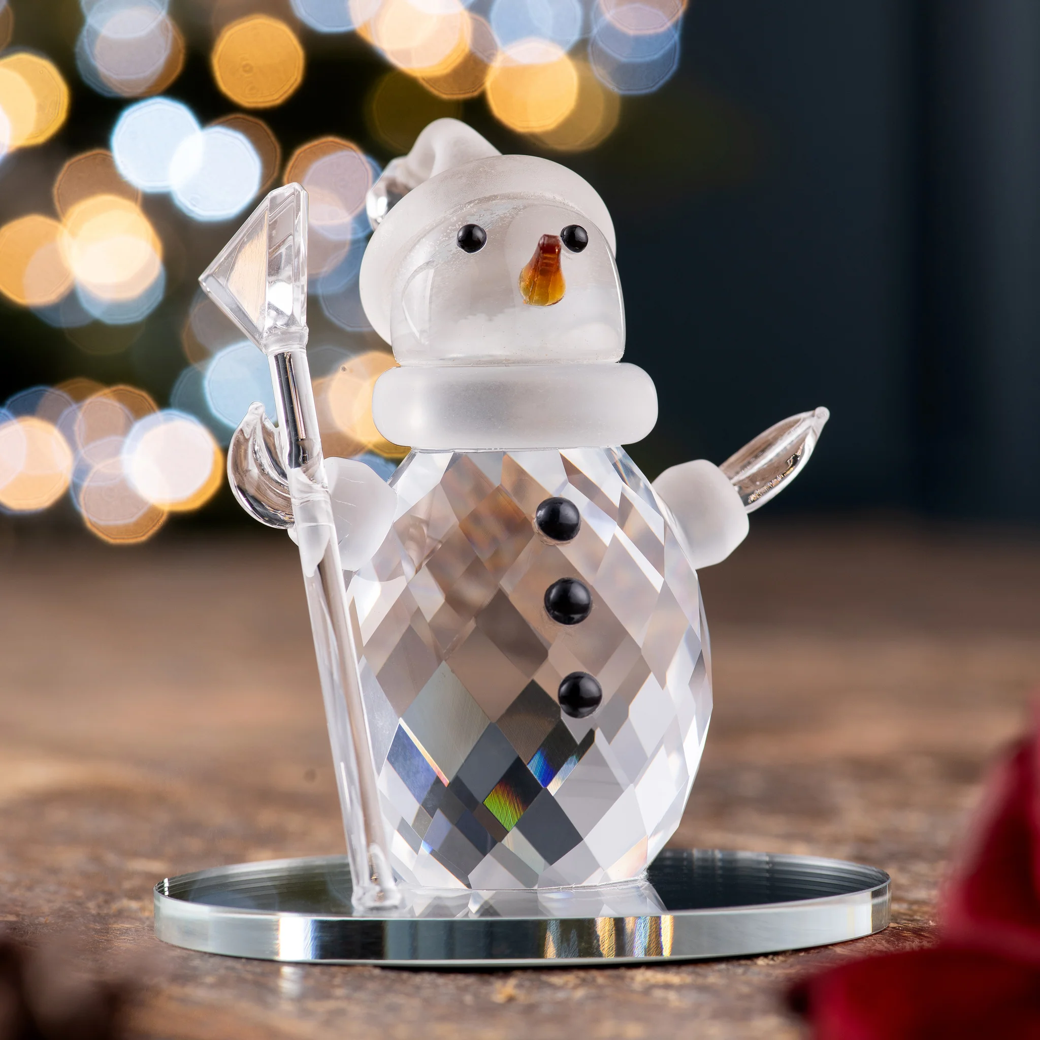 Galway Living Snowman on Ice Figurine - Image 2