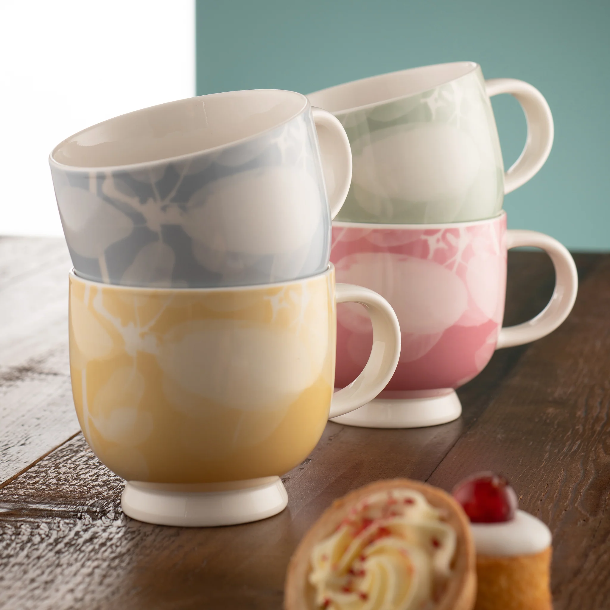 Belleek Living Laurel Footed Mug Set of 4 - Image 2